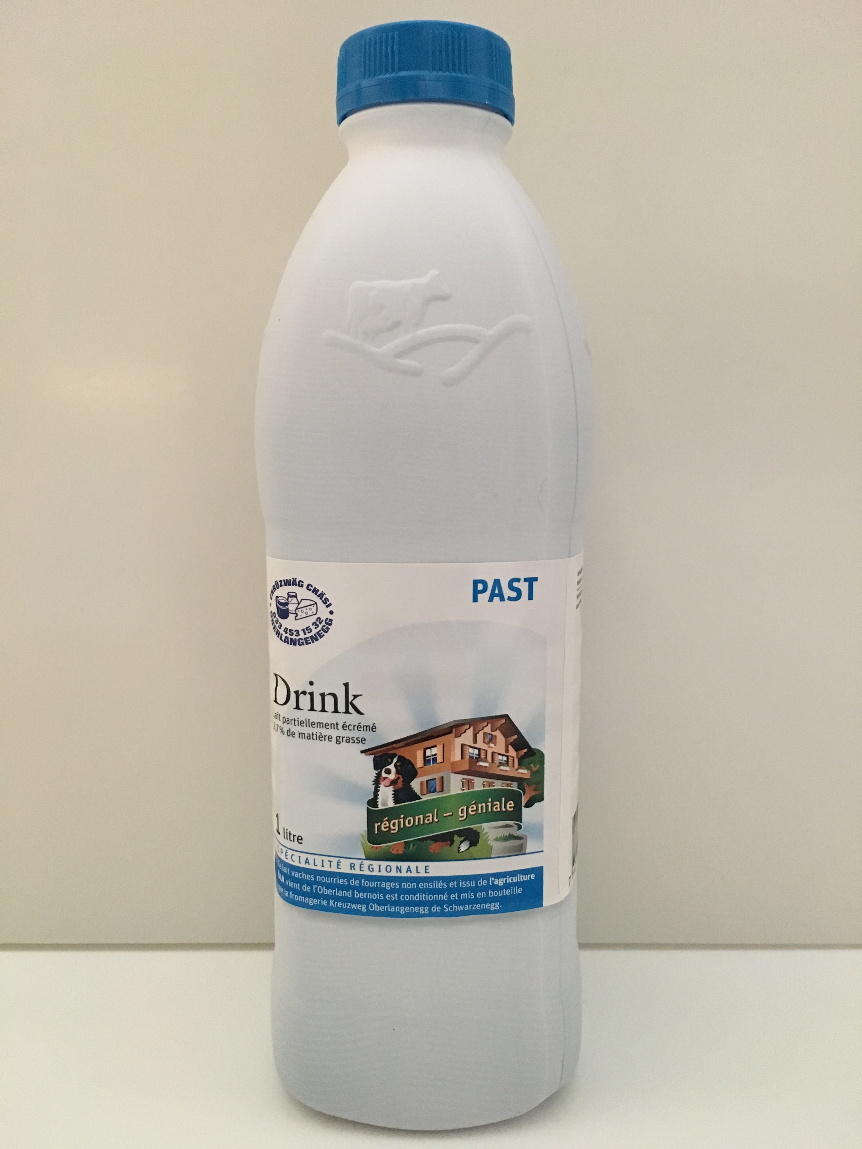 Milch: Drinkmilch past. 1,5% Fett  Region Emmental