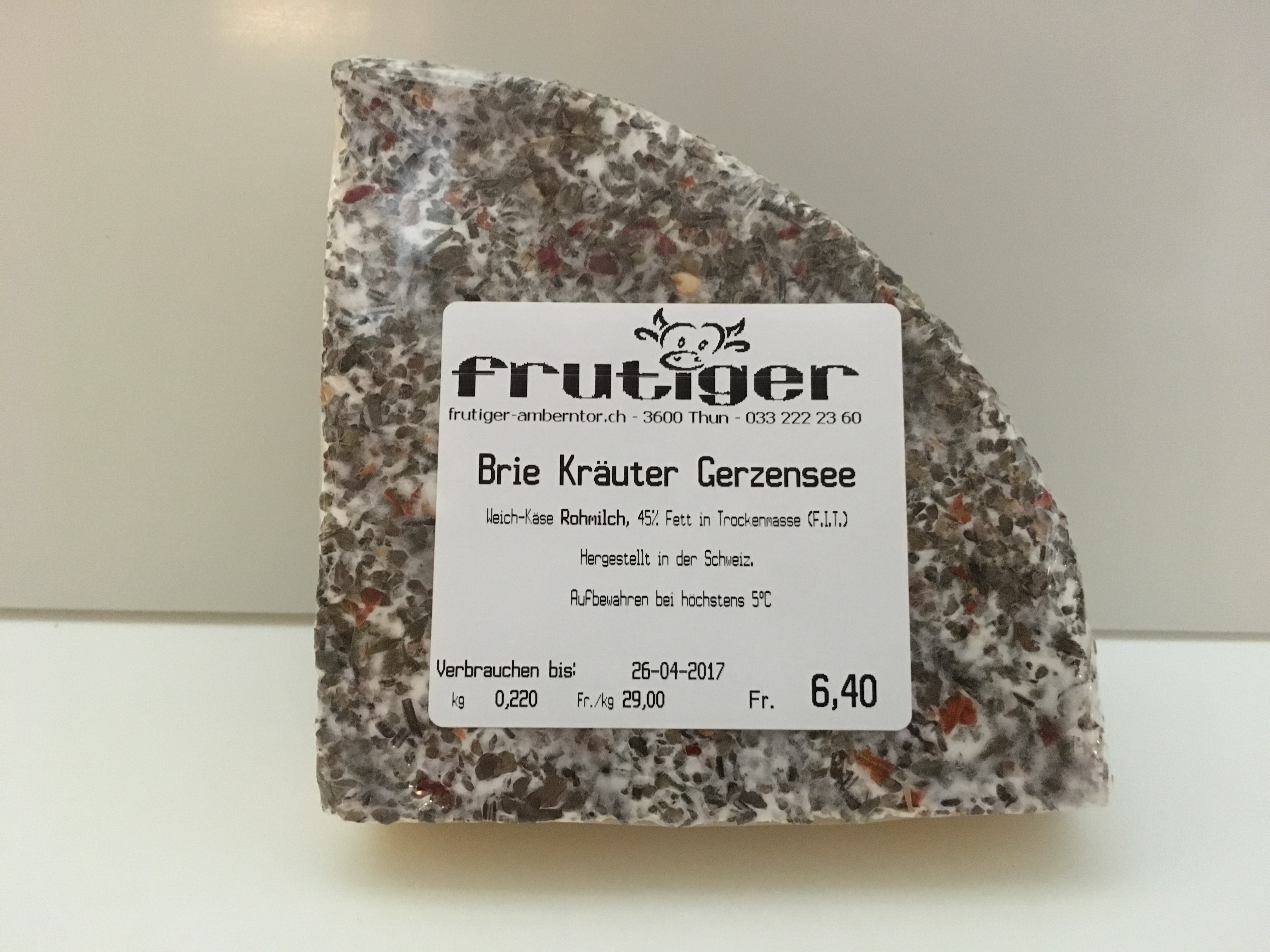 Käse: Brie Gerzensee Kräuter ca. 300gr
