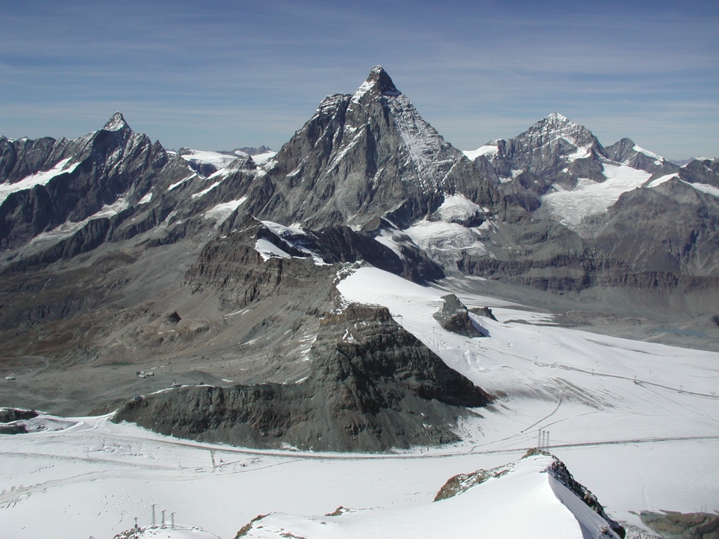 Sicht vom "Kleinen Matterhorn" aus