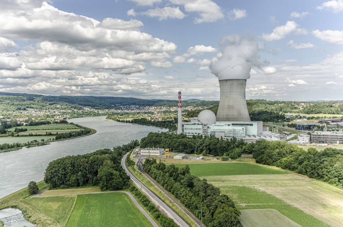 Kernkraftwerk, Leibstadt, Luftaufnahme