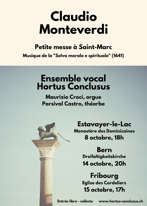 Affiche concerts Monteverdi
