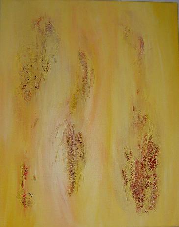 abstrakt, acryl, sand, 40 x 60 cm