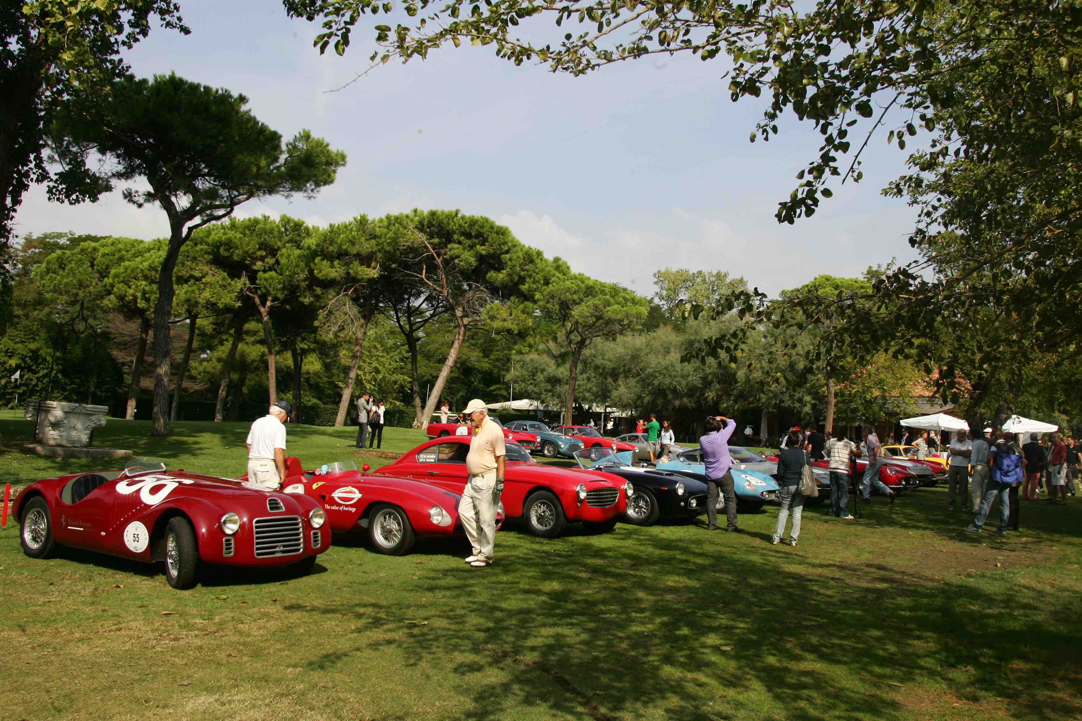 First and only to organise the Concours d'Élégance Ferrari Gran Tour into the Golf of Venice in 2011